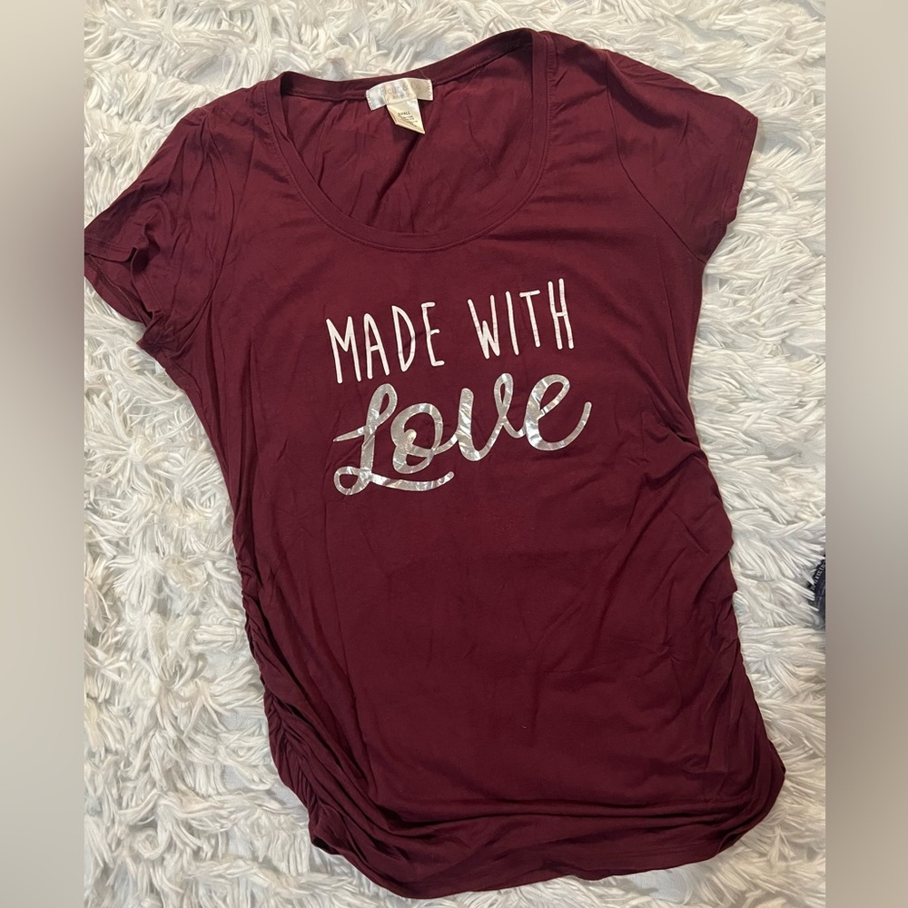 Maternity Scoop Neck Shirt - Size S